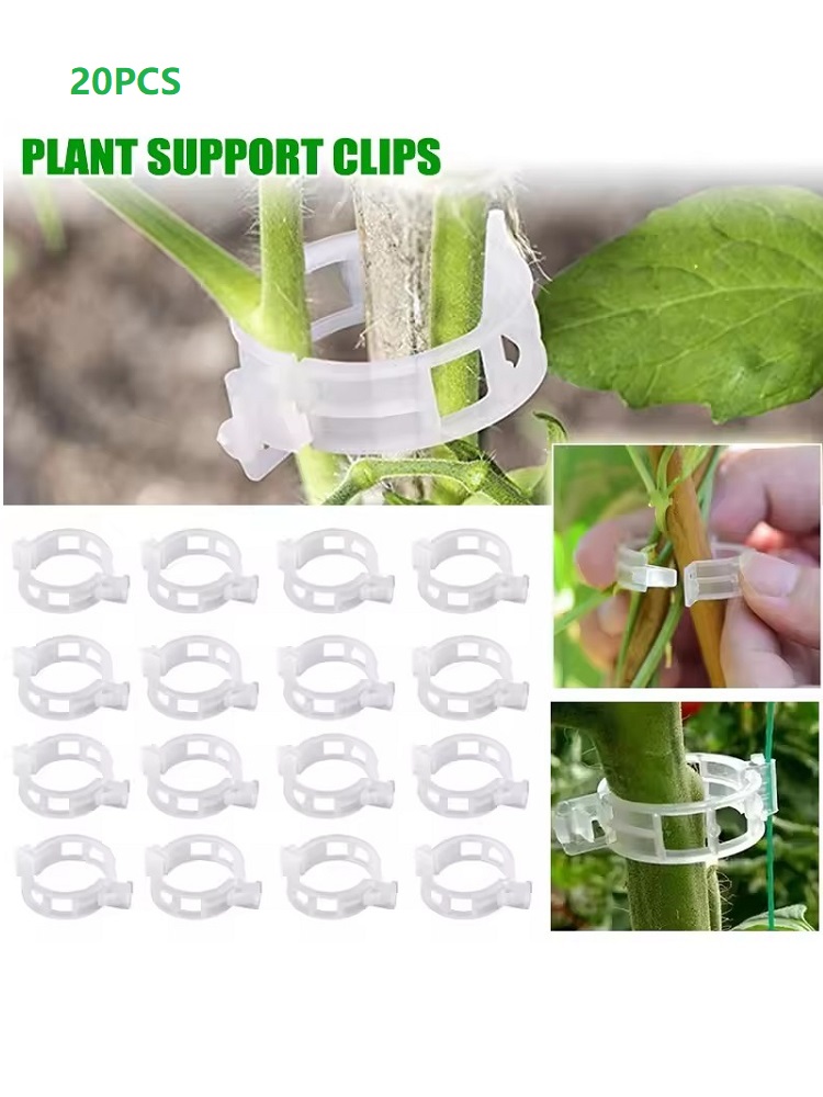 Gardening Tools Vegetables - 20 stuks plantensteunclips, opklikbare herbruikbare tuinbeugels