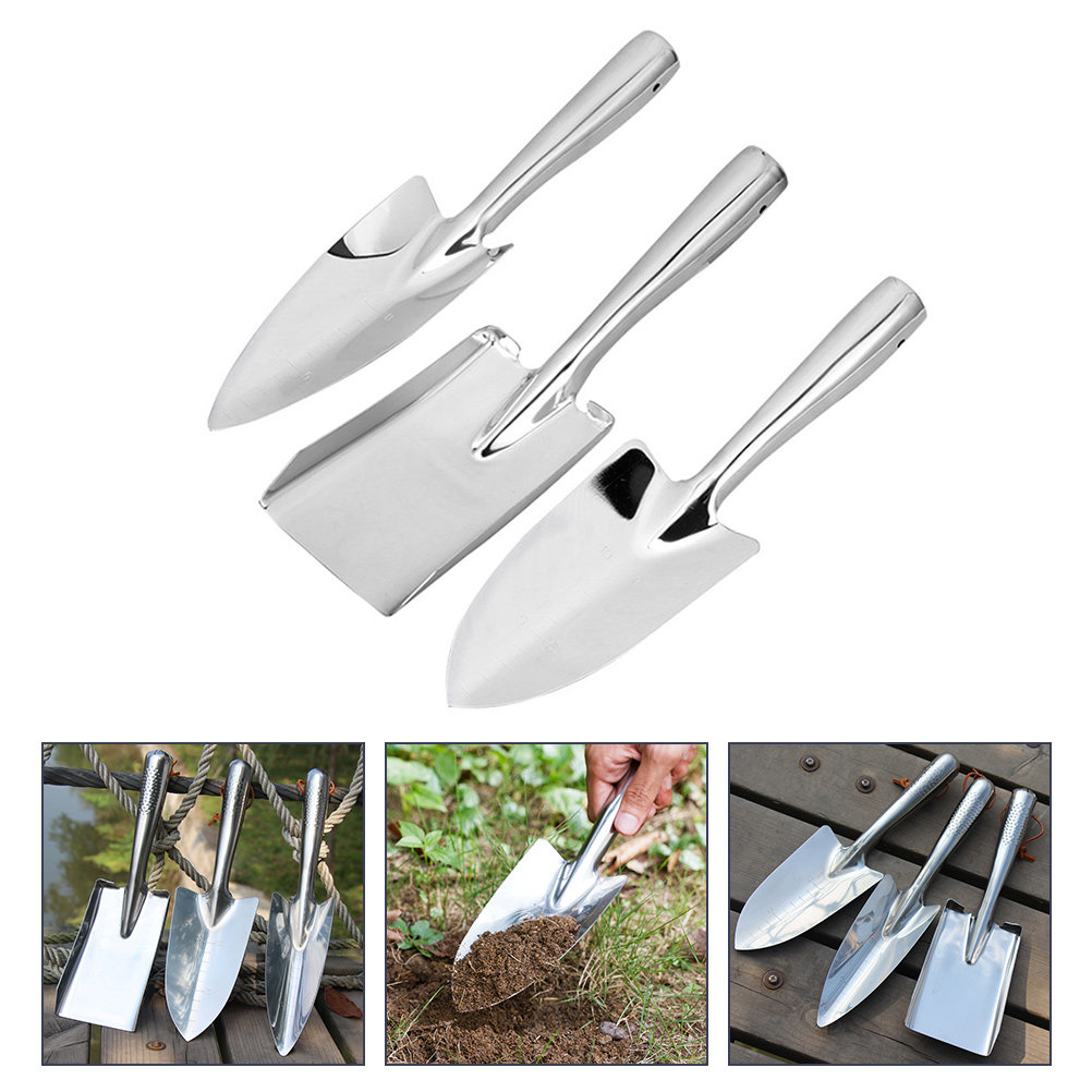 Gardening Tools For Seniors - 1Set roestvrijstalen tuingereedschapset Ergonomische handscheppen Draagbaar