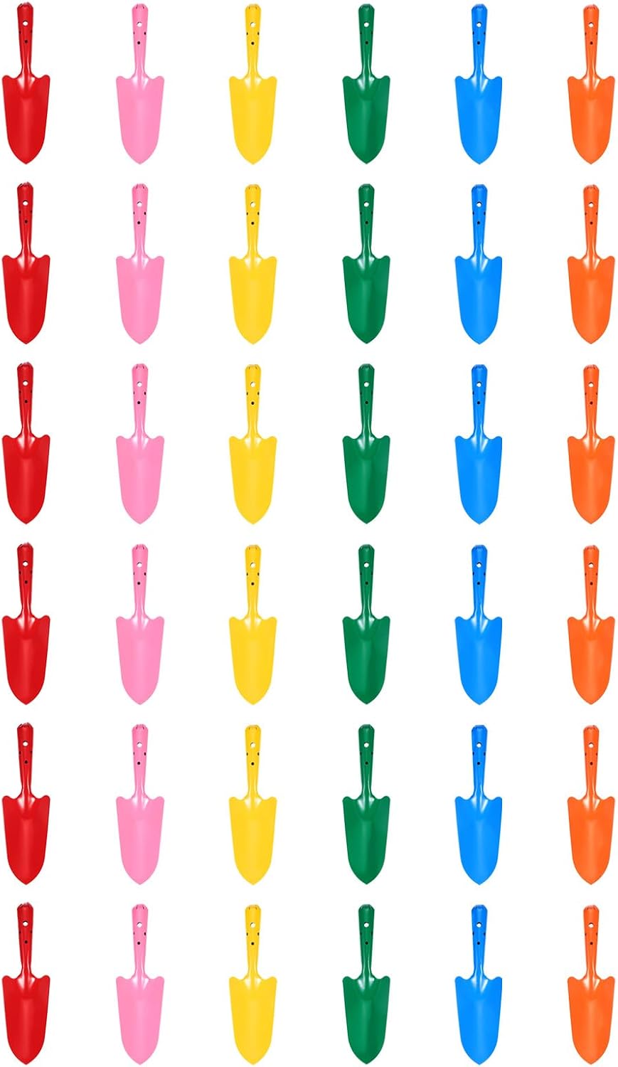 Gardening Tools For Digging - 36 stuks Mini Kleurrijke Metalen Handspaan