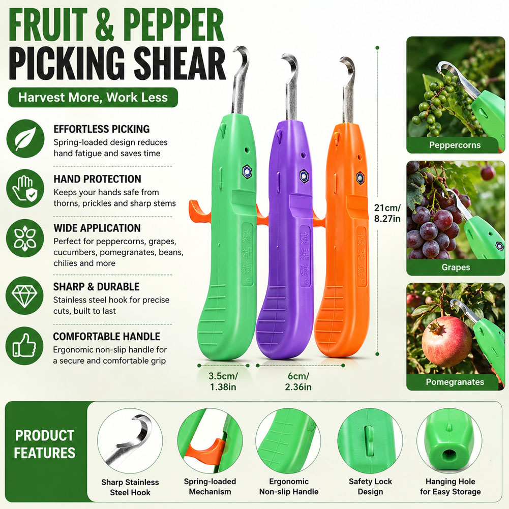 Gardening Tools Vegetables - Fruit- en groenteplukker, multifunctioneel tuingereedschap voor