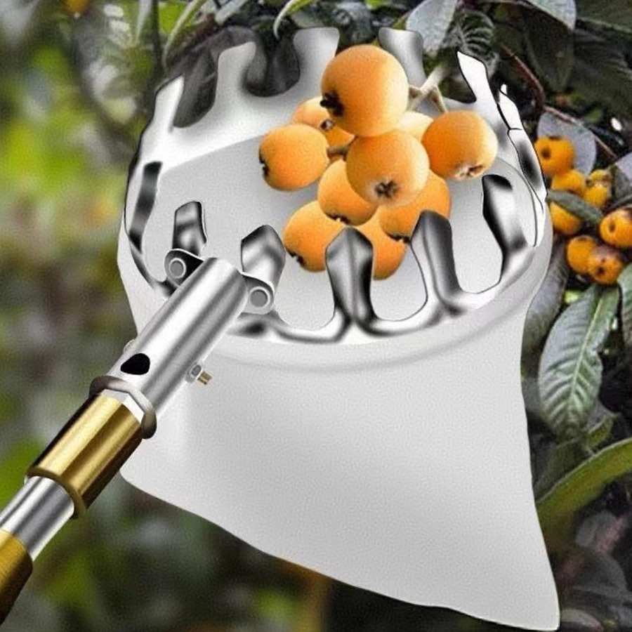 Gardening Tools Rack - Professioneel bessenplukker-gereedschap, fruitverzamelnet, mand voor tuinoogst,