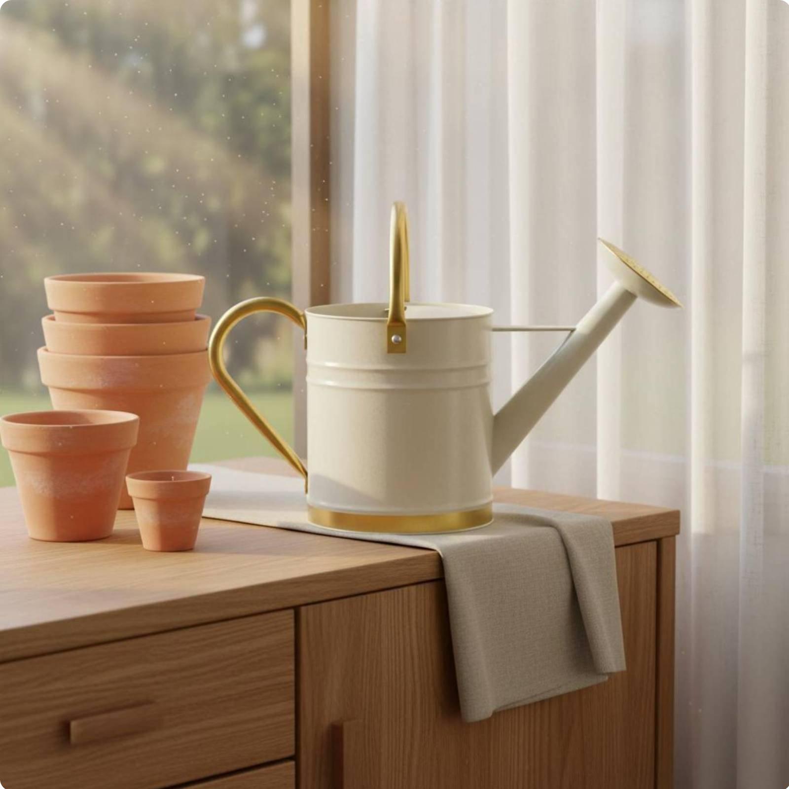 Watering Can Long Spout - Gieter met lange uitloop, lekvrije metalen