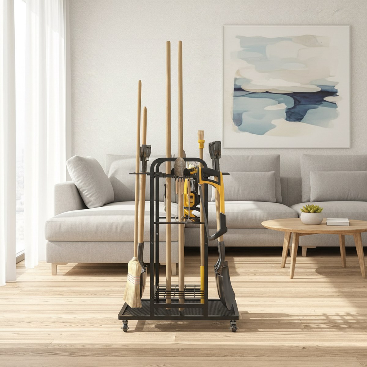 Gardening Tools Rack - Zware tuin gereedschapswagen met 3 niveaus