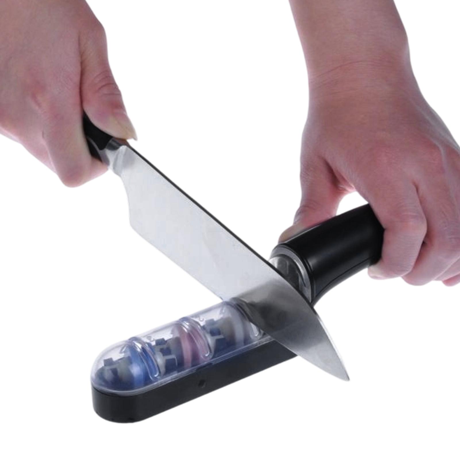 Gardening Tools For Seniors - Professionele 3-traps messen-slijper met antislip handvat,
