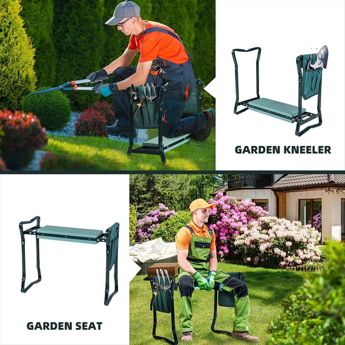 B23BBG 2-in-1 Tuinkniebank en  - Gardening Tools For Seniors recensie en prijs