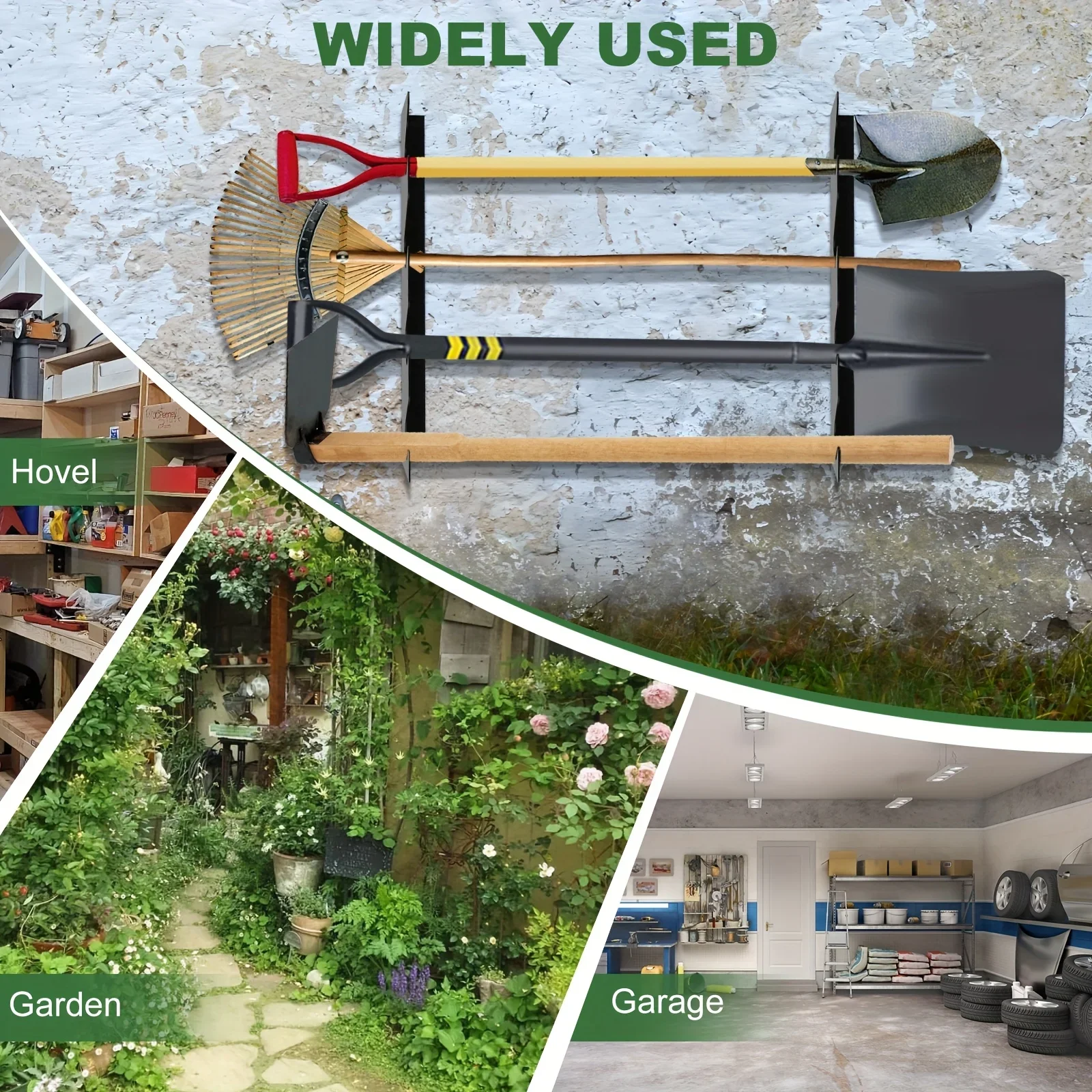 Zware metalen tuin gereedschap - Gardening Tools Rack recensie en prijs