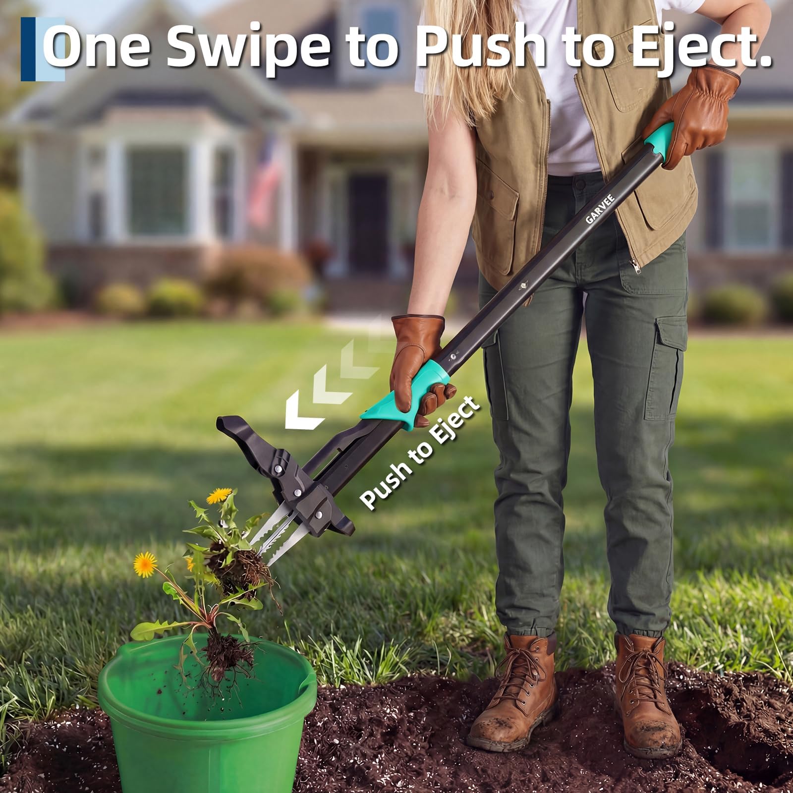 Onkruidtrekker met lange steel - Weed Puller recensie en prijs