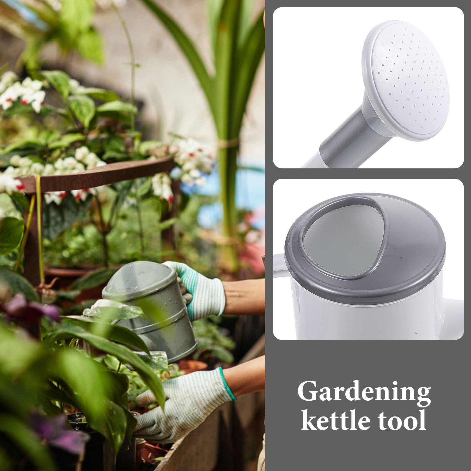 Gletsjergrauwe plastic gieter  - Watering Can Long Spout recensie en prijs