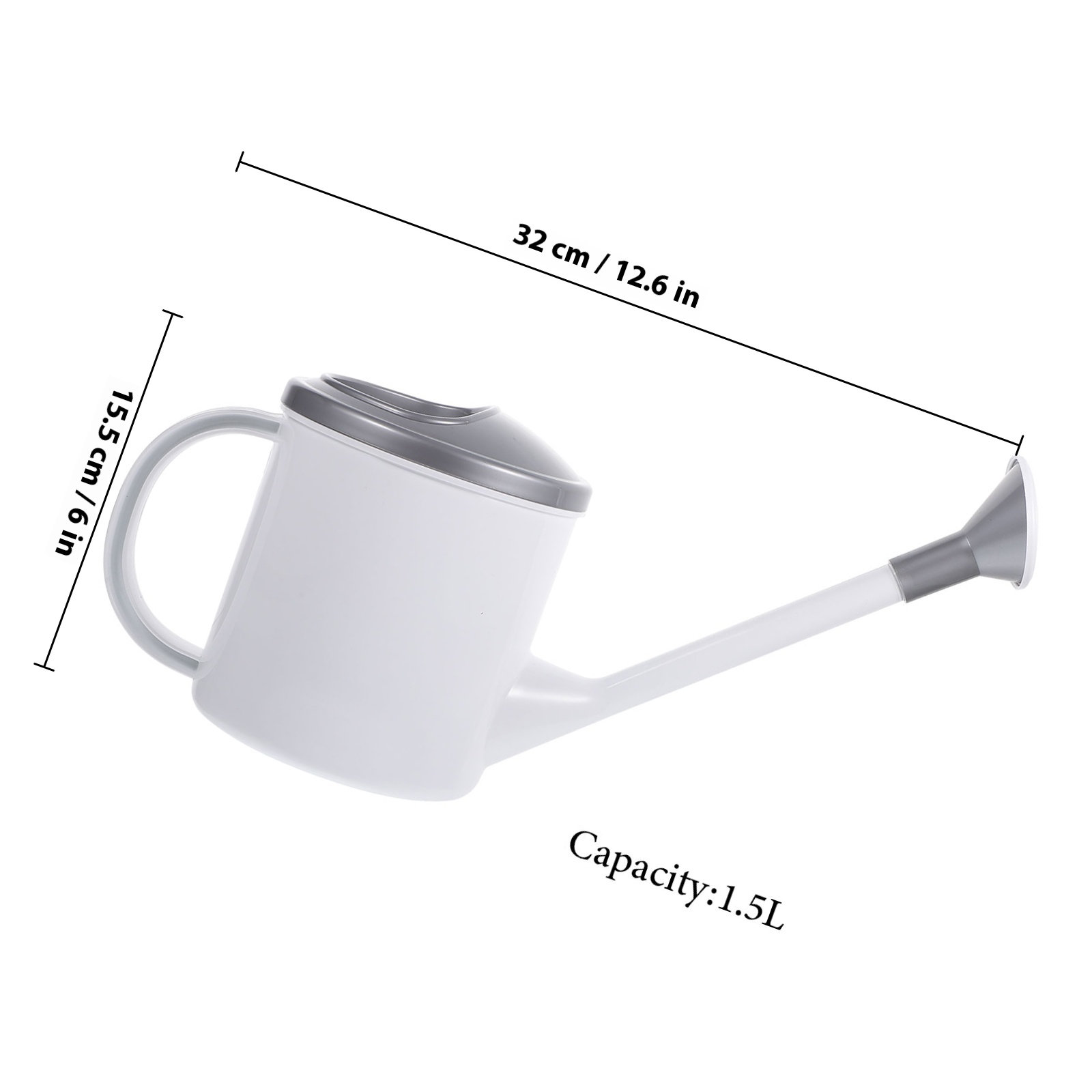 Gletsjergrauwe plastic gieter  - Watering Can Long Spout recensie en prijs