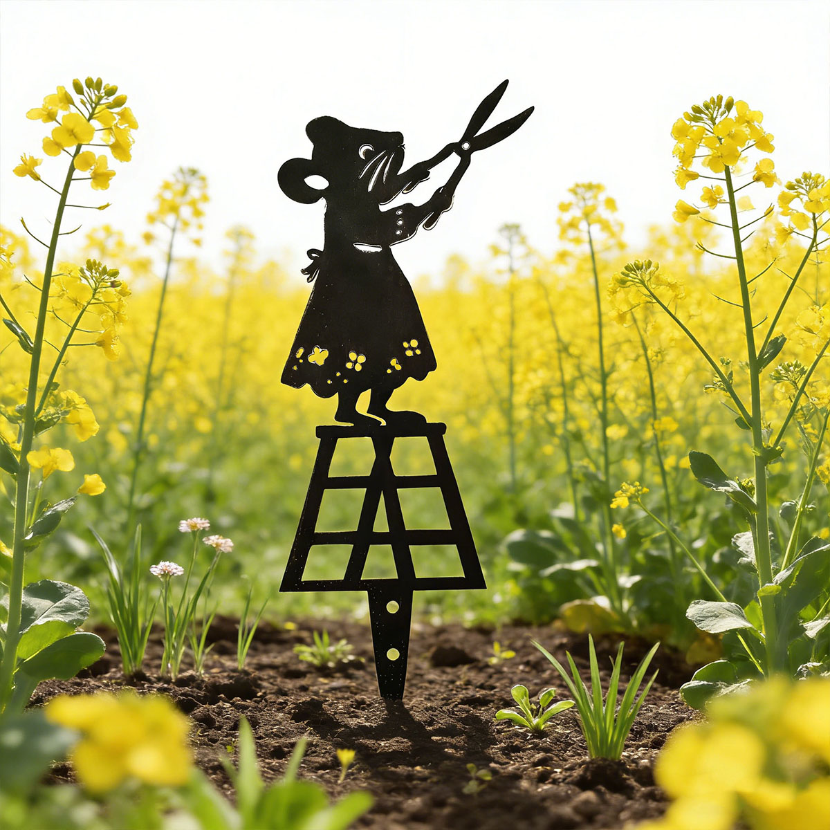 Zwarte silhouetlijn metalen tu - Gardening Tools Vegetables recensie en prijs